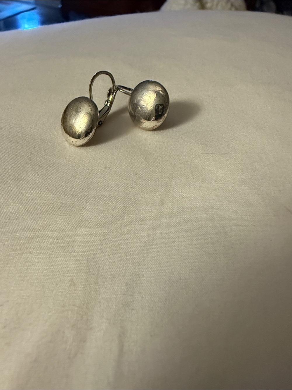 Silver Dome Clip-On Earrings - Women Jewelry